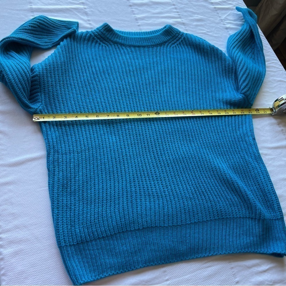Golden Earth Studio Crew Neck Sweater in Blue Size Medium - Picture 8 of 10